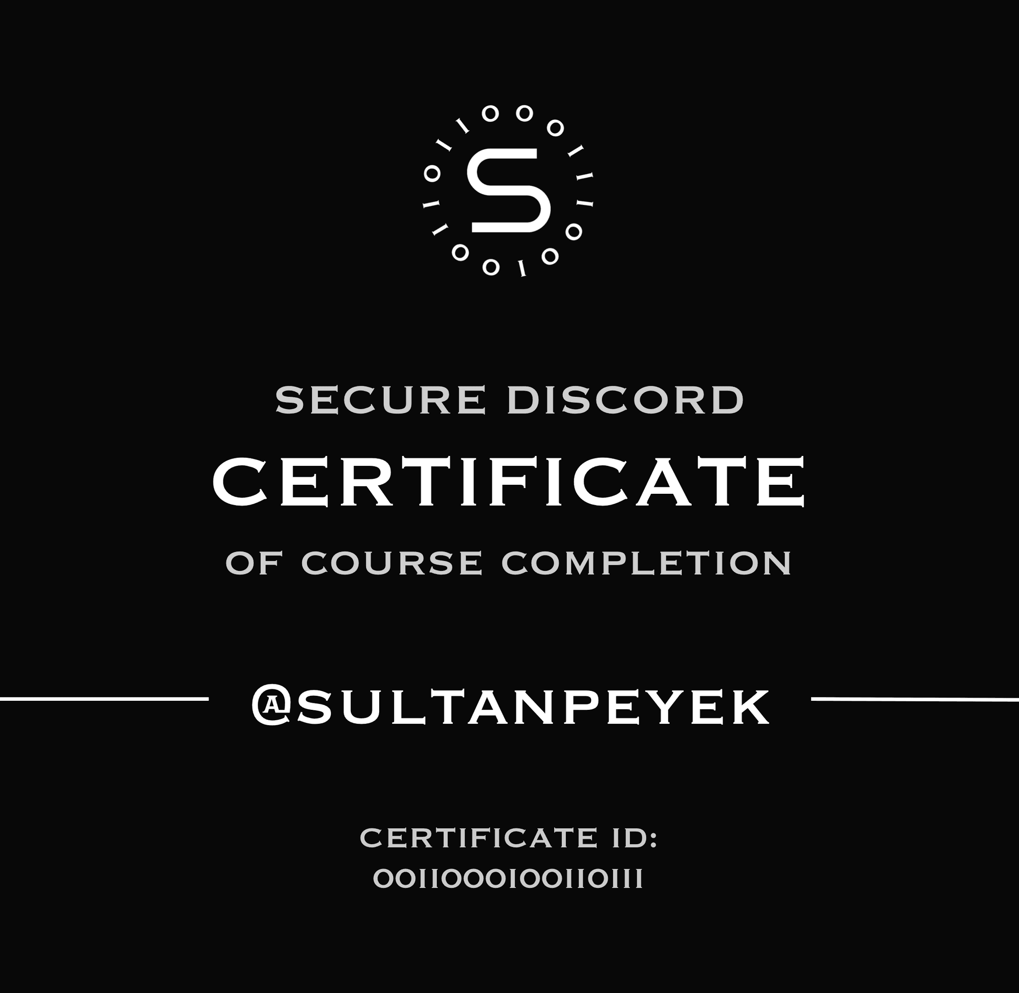 0xSecure Discord Certification